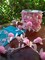 The Ribbon People Pink Leaves with Pom Pom Wired Craft Ribbon Garland 0.75" x 22 Yards